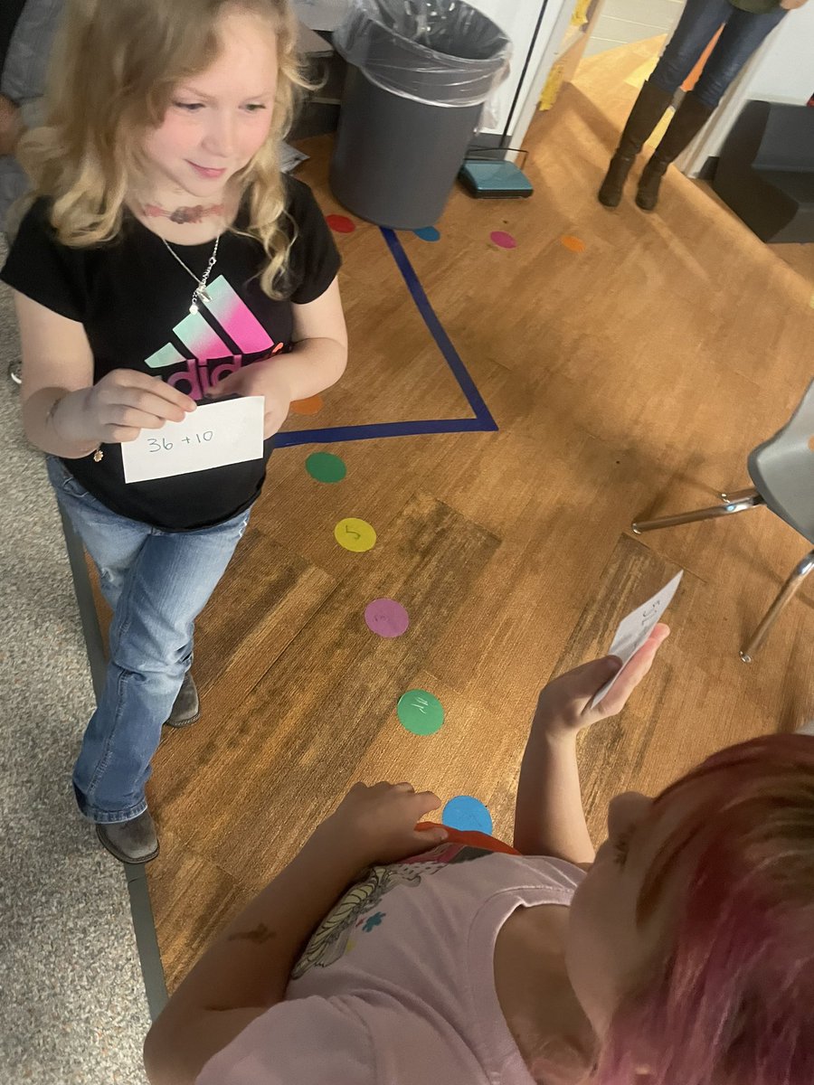 Ms_Branham's tweet photo. One of the standards we have been working on is addition and subtraction with multiples of 10. Today we used Quiz Quiz Trade to practice our learning! @FremontSPS https://t.co/RUktsrBDnG