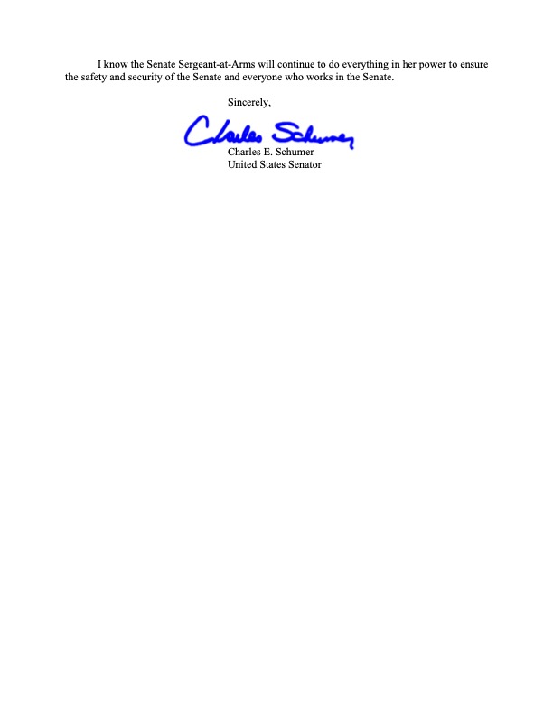 SenSchumer's tweet photo. Giving someone as disingenuous as Tucker Carlson exclusive access to this type of sensitive information is a grave mistake by Speaker McCarthy that will only embolden supporters of the Big Lie and weaken faith in our democracy. https://t.co/jeZhMTQzch