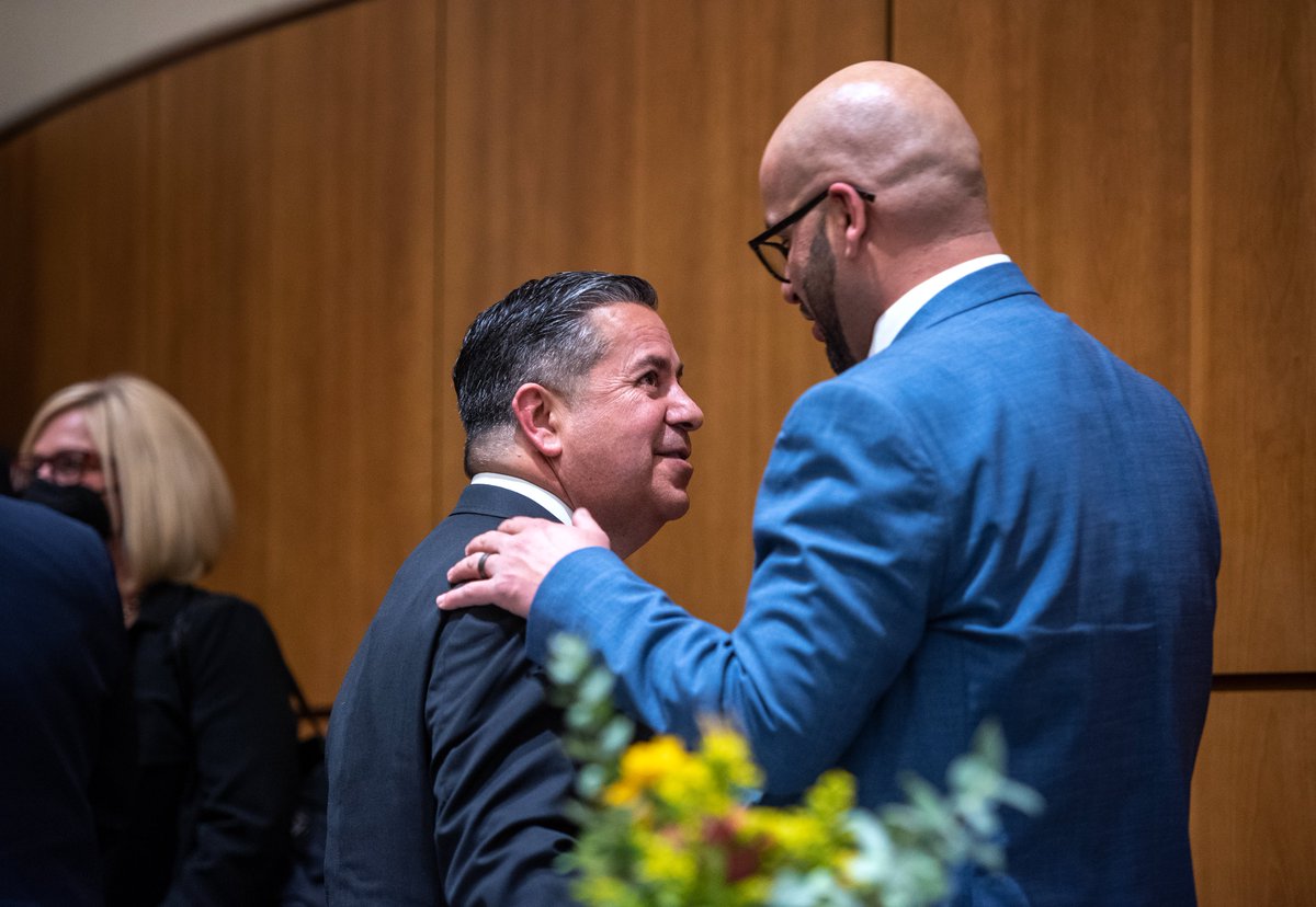 U.S. Sen. Ben Ray Lujan and U.S. Rep. Melanie Stansbury spoke to a joint session of the House and Senate on Tuesday. abqjournal.com/category/legis…