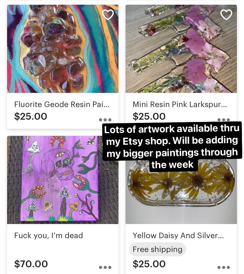 GypsyGoddess25's tweet photo. #shopsmall #SmallBusiness #EtsySeller #ArtistOnTwitter #dallastxartist @Etsy #etsyhandmade #artist https://t.co/ip9VQUCD1K