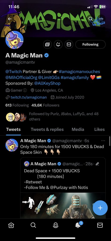 ataweriesc's tweet photo. @amagicmantv @Purlzay Done 🔔✅. https://t.co/rsTnAUOxEL