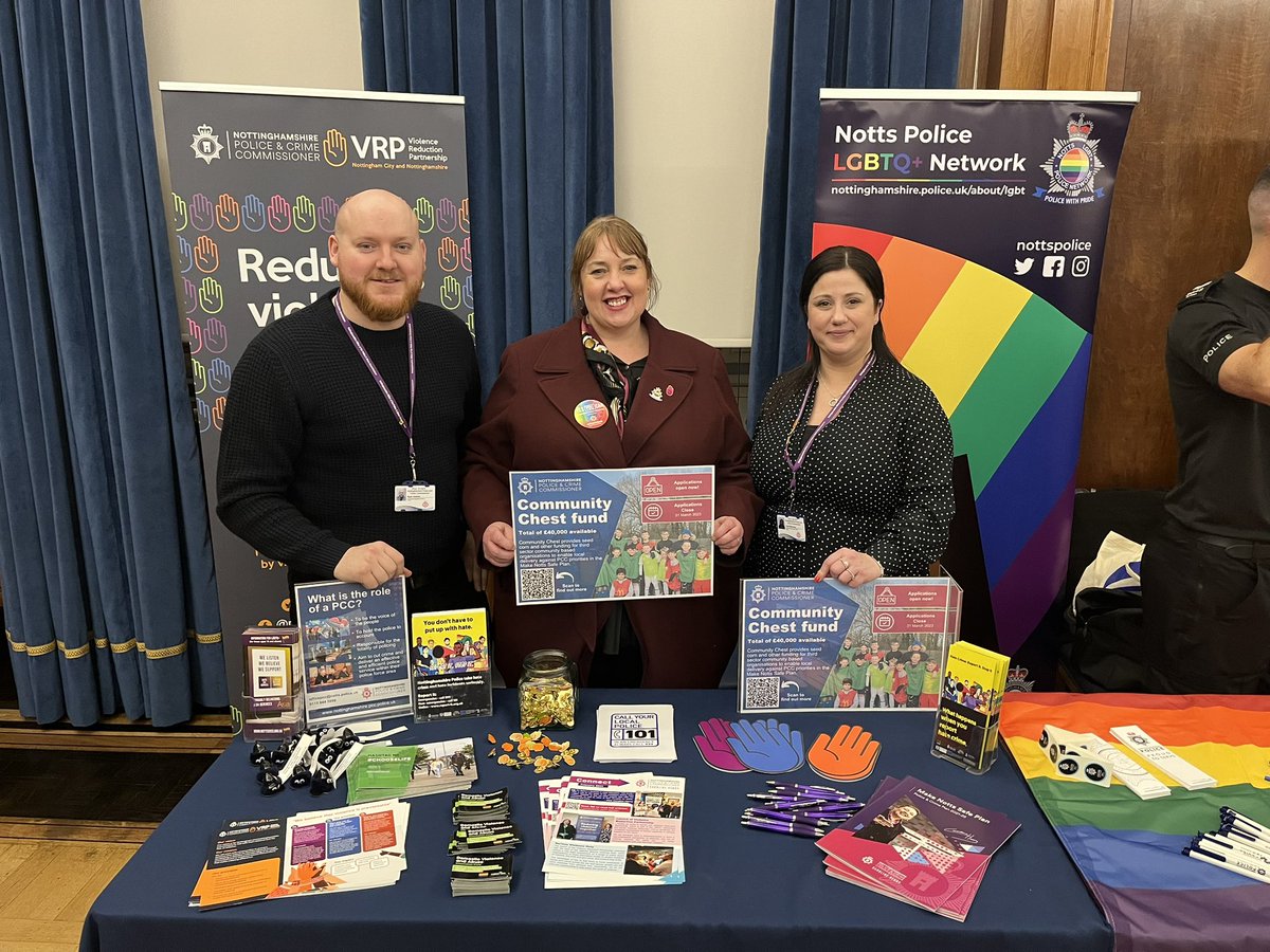 Nottinghamshire OPCC (@nottsopcc) on Twitter photo This evening we attended the Nottinghamshire Rainbow Heritage Awards evening π
Held by <a href="/NottsLGBT/">Notts LGBT+ Network</a> and <a href="/MyNottingham/">πΉ My Nottingham</a> it was a brilliant evening celebrating the LGBT+ community and organisations which offer signposting and support π
Congratulations to all the award winners π This evening we attended the Nottinghamshire Rainbow Heritage Awards evening π
Held by <a href="/NottsLGBT/">Notts LGBT+ Network</a> and <a href="/MyNottingham/">πΉ My Nottingham</a> it was a brilliant evening celebrating the LGBT+ community and organisations which offer signposting and support π
Congratulations to all the award winners π
