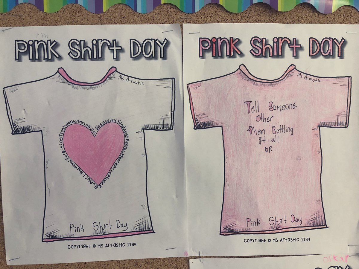 MissJadoonanan's tweet photo. #PinkShirtDay thoughts by my Grade 8s… 💭 @ArdaghBluffsPS @SCDSB_Schools https://t.co/UFBGeqEbBy