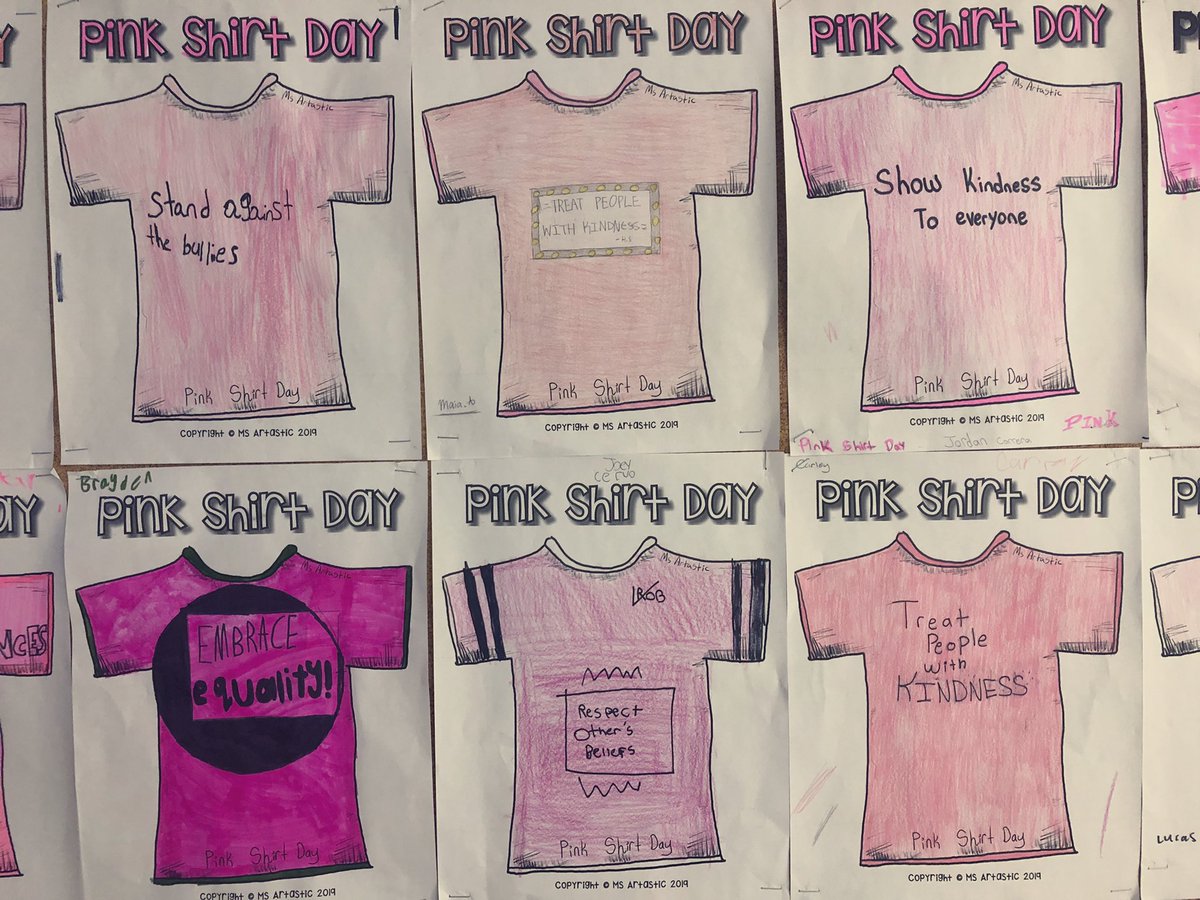 MissJadoonanan's tweet photo. #PinkShirtDay thoughts by my Grade 8s… 💭 @ArdaghBluffsPS @SCDSB_Schools https://t.co/UFBGeqEbBy