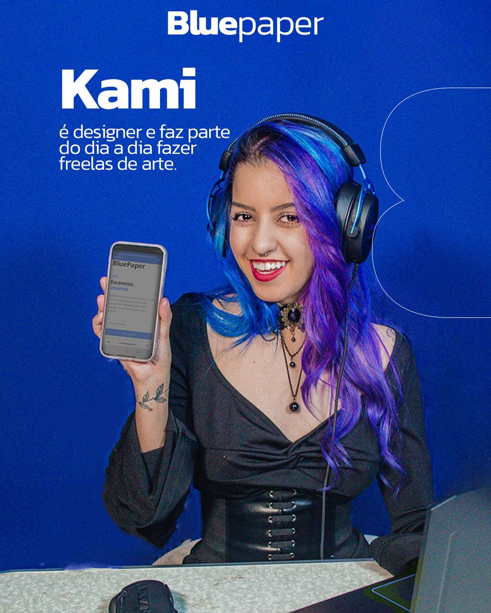 BluePaperio's tweet photo. Kami é designer e precisa sempre assinar contratos com seus contratantes novos. E para isso, ela usa a BluePaper 🤩🤩
Quer saber mais? É só acessar https://t.co/jUz1DiEsIn e #VemPraBlue💙
#designgrafico #marketingdigital #contrato #digital #assinatura #software #tecnologia https://t.co/giQxQgRTe4