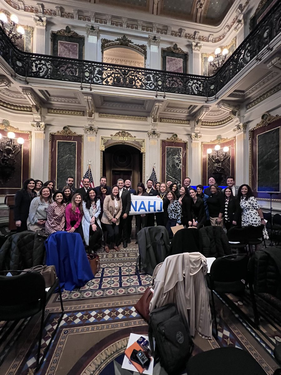 And that’s a wrap! 

You’re looking at the FIRST <a href="/NAHJ/">NAHJ</a> White House briefing since the Obama Administration. 

Diversity matters. Representation matters. 

Our journalists from around the country brought the voices of their communities with them to the People’s House.