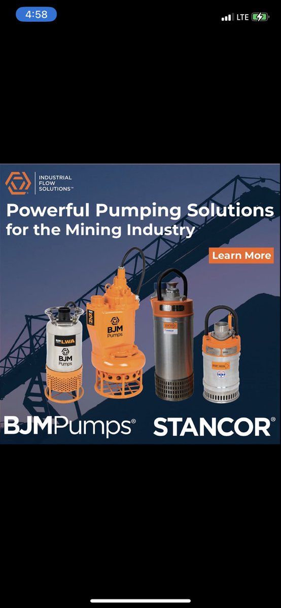industrial_flow's tweet photo. BJM Pumps and Stancor offer powerful pumping solutions for the mining industry ranging from small dewatering pumps to large, high-capacity, heavy-duty, MSHA rated pumps.

Contact an expert today to learn more.

https://t.co/LgrZXP2uKQ

#IFSProud #BJMPumps #Stancor #MiningIndustry https://t.co/JgjqX4zsdP
