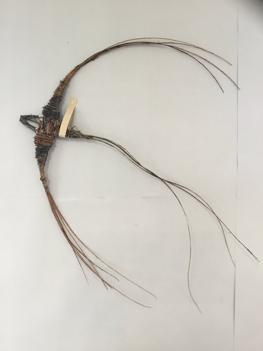 One of our pupils experimenting with wicker in a lesson today - pretty impressive for a beginner #hardworkpaysoff #birds