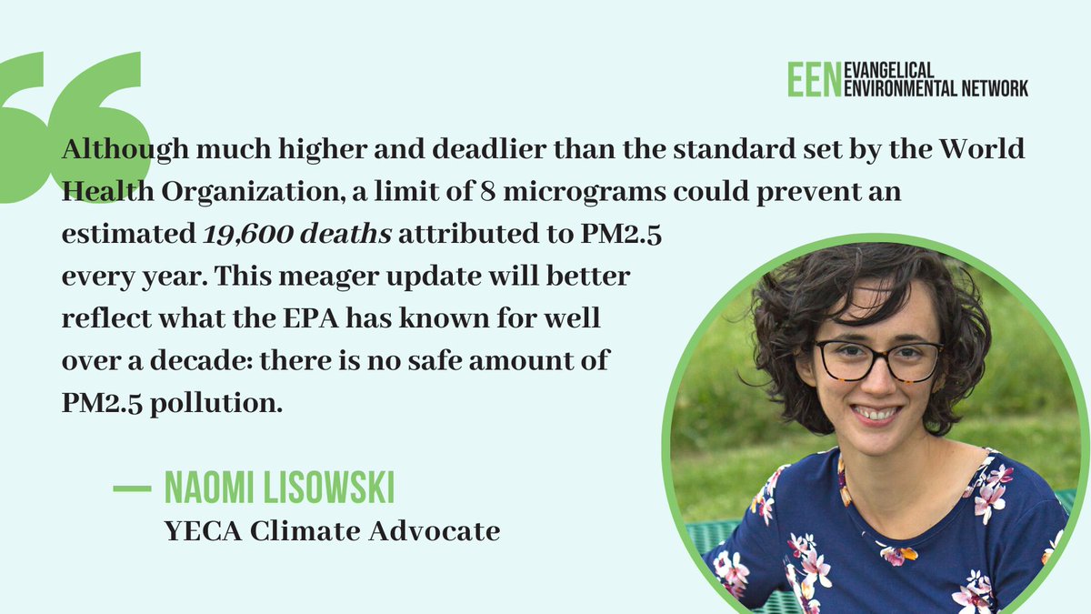 CreationCare's tweet image. Stronger PM2.5 (soot) pollution standards have the potential to save thousands of lives per year. Thank you, Naomi, for speaking out at today&apos;s @EPA hearing in support of strengthening these safeguards for the health and safety of our communities! #Solutions4Pollution