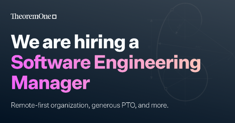 TheoremOne's tweet photo. We are looking for Engineering Managers! Ideal candidates will be able to drive delivery, build and grow a diverse team of engineers, and have consulting experience. Apply today! 👇

https://t.co/VbuISCSanF

#engineeringmanager #werehiring #remotework #engineeringmanagers