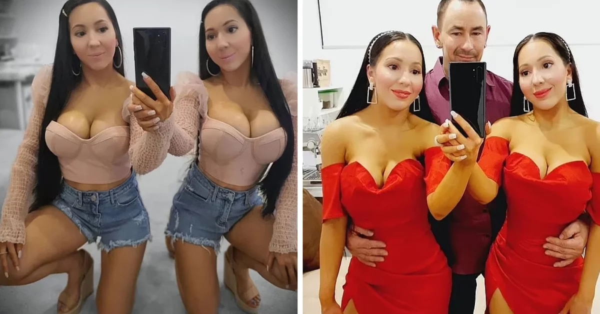 infobaemexico's tweet photo. #AnnaDecinque y #LucyDecinque son unas gemelas de 35 años que quieren compartirlo todo, el hombre de sus vidas para que sea el padre de sus hijos 😲https://t.co/27UZoX6Qlx https://t.co/AFrhkIvzzk