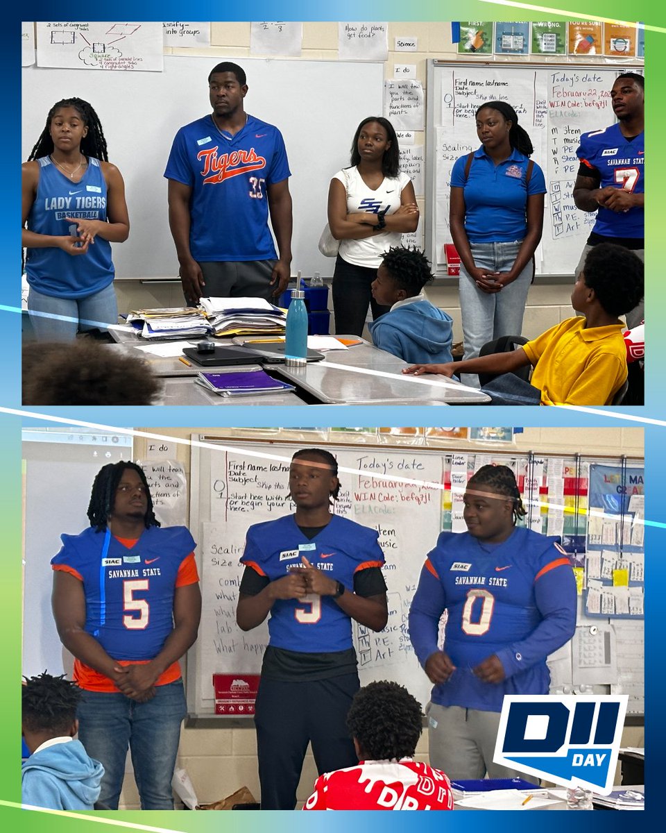 SavStateTigers's tweet photo. 𝘔𝘦𝘮𝘣𝘦𝘳𝘴 𝘰𝘧 𝘚𝘚𝘜 𝘚𝘈𝘈𝘊 𝘤𝘦𝘭𝘦𝘣𝘳𝘢𝘵𝘦𝘥 𝘋𝘐𝘐 𝘋𝘢𝘺 𝘸𝘪𝘵𝘩 𝘢 𝘷𝘪𝘴𝘪𝘵 
𝘵𝘰 𝘈𝘯𝘥𝘳𝘦𝘢 𝘉. 𝘞𝘪𝘭𝘭𝘪𝘢𝘮𝘴 𝘌𝘭𝘦𝘮𝘦𝘯𝘵𝘢𝘳𝘺 𝘵𝘰 𝘵𝘢𝘭𝘬 𝘸𝘪𝘵𝘩 𝘵𝘩𝘦 𝘬𝘪𝘥𝘴! 

#𝘏𝘈𝘐𝘓𝘚𝘚𝘜 | #𝘋2𝘋𝘢𝘺 | #𝘔𝘢𝘬𝘦𝘐𝘵𝘠𝘰𝘶𝘳𝘴 https://t.co/Z8nvuk33qb
