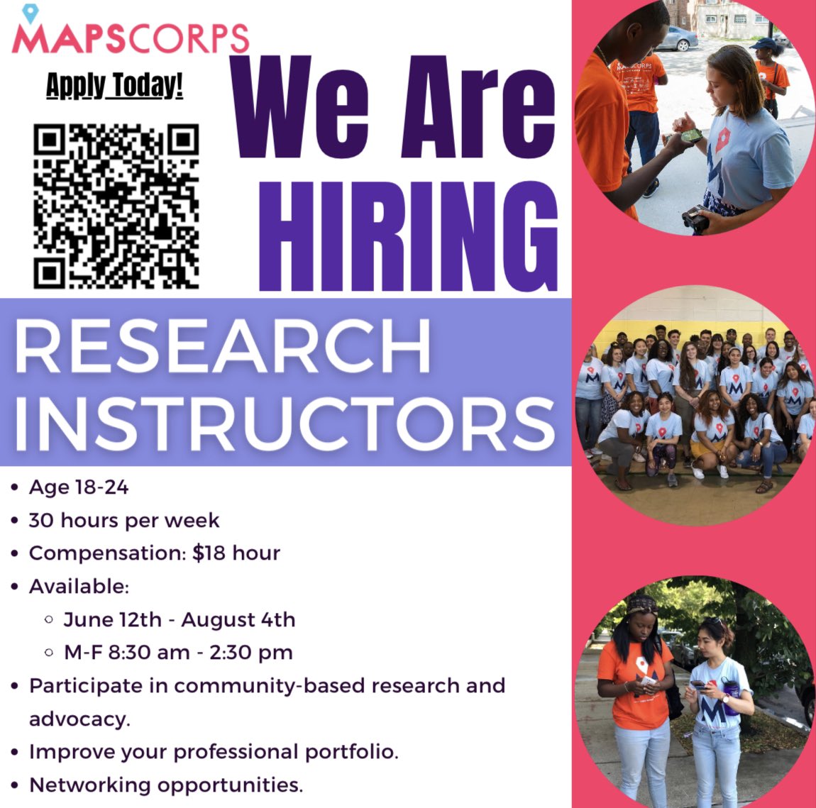 Make a difference in your community as a Research Instructor. Don't miss this opportunity to gain valuable skills and make a positive difference in the world!