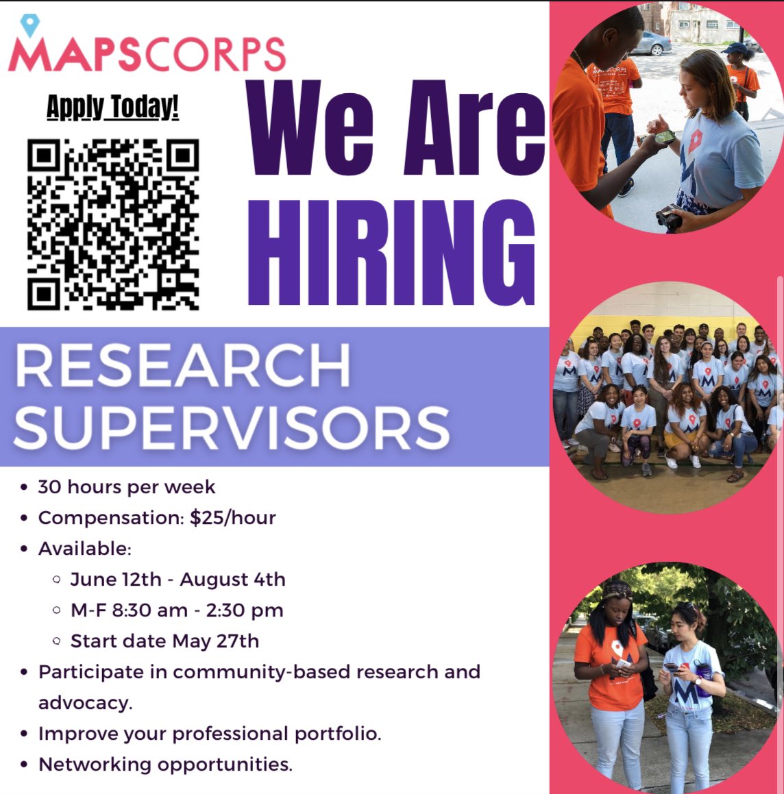 Join Our Team as a Research Supervisor for Community-Based Research and Advocacy. Build Your Professional Portfolio and Network with Like-Minded Professionals!