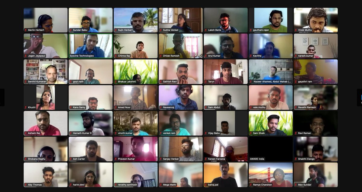 Sysvine's tweet photo. We would like to thank Sandhiyan Thilagavathy from AWARE India Trust (https://t.co/HoTtrWPi1M) for an informative two days session on workplace safety, equity, and equality!
#sharpvine #workplacesafety #saynotoharassment #sysvine https://t.co/ekW8CGHa9R