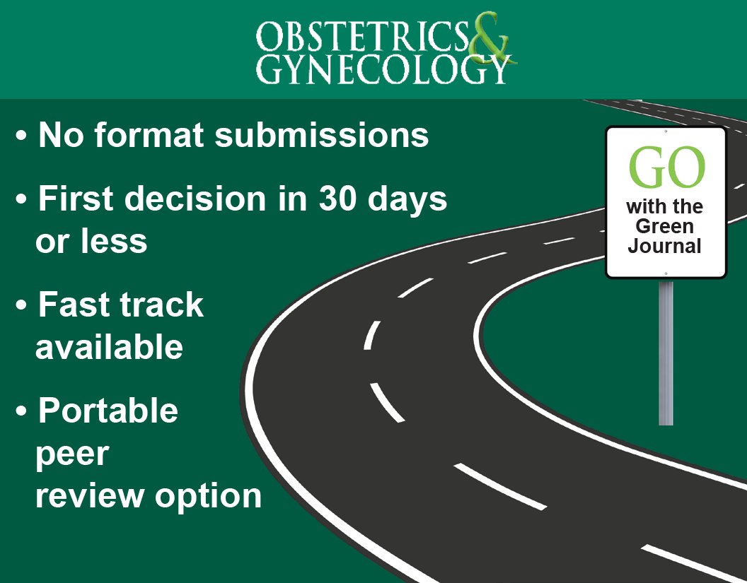 Presenting at #SGS or #SGO? Submit your manuscript to the Green Journal by March 1 for rapid review and an initial decision by April 1. Include SGS or SGO in your cover letter for consideration.