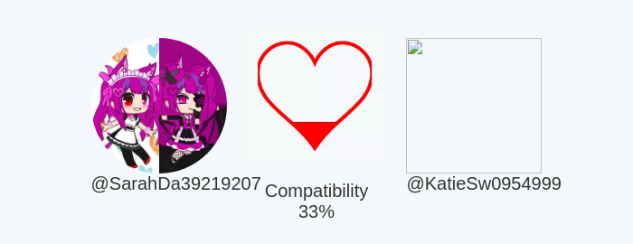 SarahDa39219207's tweet photo. My love compatibility with @KatieSw0954999 is 33%

Calculated with https://t.co/S5yJBy3HuS

⠀ https://t.co/wb9zS23rIw