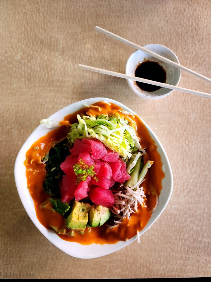 mexinaco14's tweet photo. Had a delicious Tuna Poke Bowl.
#Samsung #GalaxyS22Ultra #withGalaxy #FoodMode #TunaPokeBowl @SamsungMobileUS @SamsungMexico https://t.co/b6Gu8zSNbF