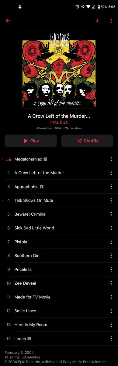 Slappy_san's tweet photo. #NowPlaying️ @IncubusBand #ACrowLeftOfTheMurder https://t.co/8HRGvbyQzF