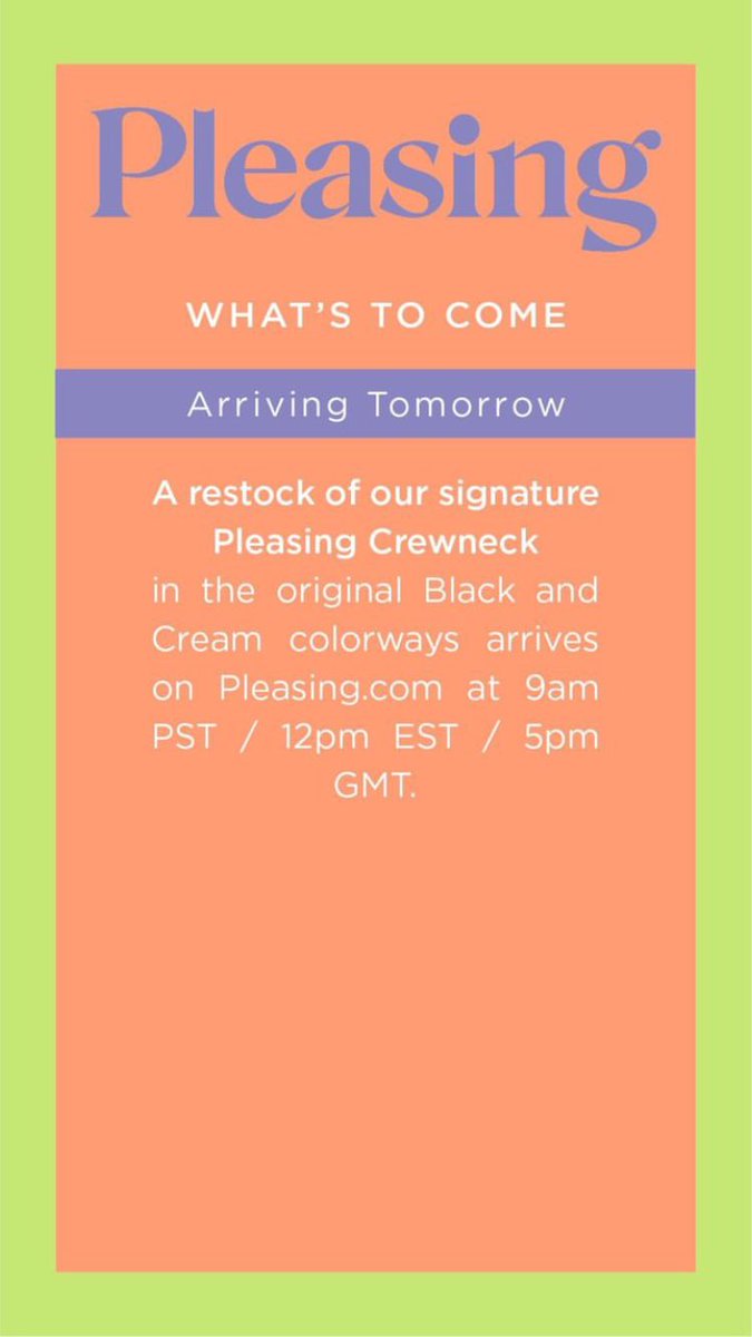 pleasingbyharry's tweet image. first Pleasing crewneck restock tomorrow at 5pm GMT