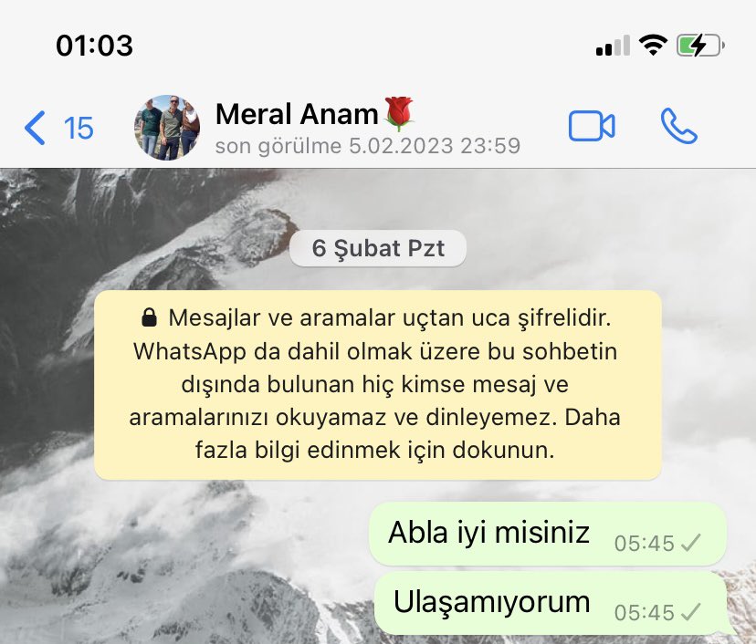 Şu mesaja cevap alabilmek için nelerimi vermezdim nur yüzlü annem mekanın cennet olsun nur içinde uyuyun inşallah.🥺🙏❤️ #maraşdeprem