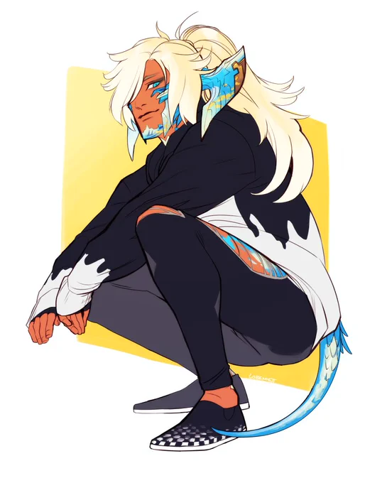 Flat colored sketch for  !! Thank you friend!! 