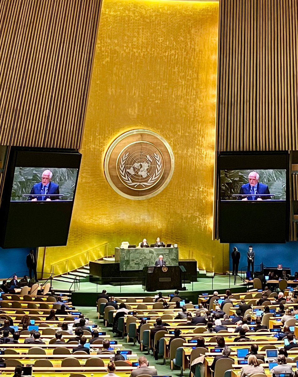 This week marks one year since Russia started its illegal invasion of #Ukraine

A clear-cut case of aggression by a permanent member of the Security Council

The world needs peace in Ukraine.The people of Ukraine deserve peace

A peace grounded in the principles of the UN Charter