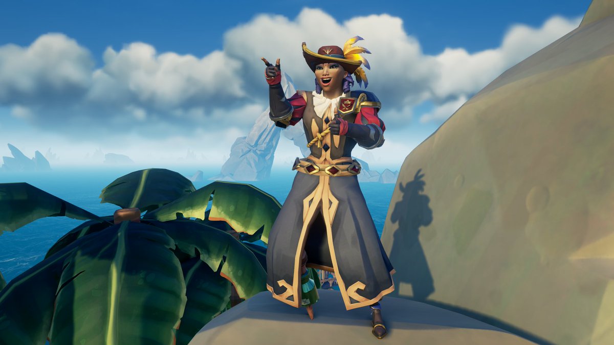 Even stepping a pegleg trough a bottle of rum will not stop this party monster from dancing!

Theme: Party Gear
 #StyleOfThieves 
<a href="/SeaOfThieves/">Sea of Thieves</a>