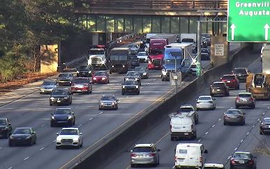 Cobb Co.: Crash with a tractor trailer on I-285/sb (Outer loop) s of Cobb Pkwy (Exit 19) in a left lane. This is impacting I-75/sb in Marietta as well. #ATLTraffic