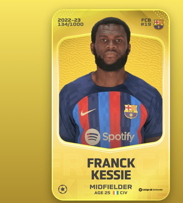 🎁🚨Giveaway Sorare 🚨🎁

Je vous fais gagner la carte de Kessie 🟨

Comment faire ? 

Conditions :

1️⃣ Follow @proodubasket 
2️⃣ RT ♻️ et Like ❤️
3️⃣Commente ton pseudo

Pas encore inscrit ? 1 carte gratuite après 5 enchère gagner : sorare.com/r/pro-du-basket

#Sorare #SorareGiveaway