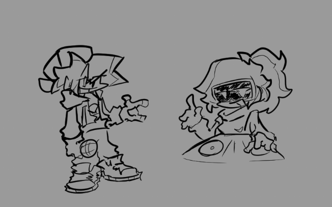 FunkinBadass's tweet photo. Badass bf and Gf doodles by @Nicolaslfernan1 
Yes, the girlfriend is a dj

@News_Funkin @FNFNewsAnnounc1 @FNFNewsEsp 

#fnf #fnfmod #fridaynightfunkin #fridaynightfunkinmod #BadassFunkin https://t.co/ILh06NepKu