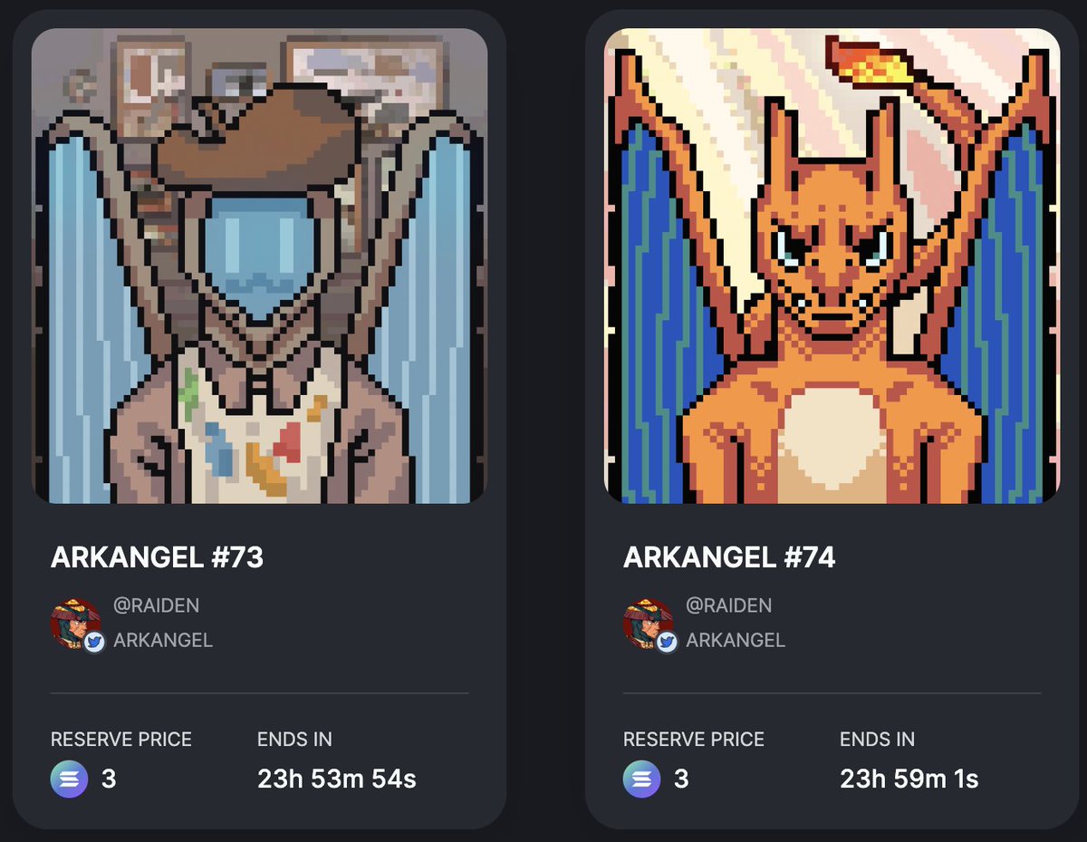 AUCTION : LIVE 🟢

24 hours, 2 Arkangels, each with an unique story and style 🎨

May the best bidder win! See you in the council 🙏