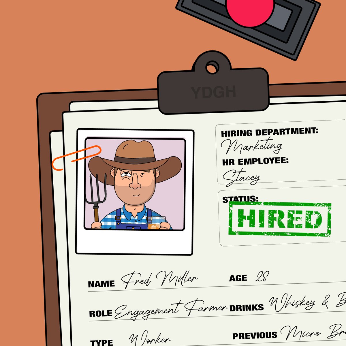 𝗦𝗧𝗔𝗖𝗘𝗬 𝗙𝗥𝗢𝗠 𝗛𝗥
ᐧ
With the help of a Pinot Noir, or two, Stacey hired Fred to be our new e̶n̶g̶a̶g̶e̶m̶e̶n̶t̶ ̶f̶a̶r̶m̶e̶r̶ Head of Tweets. 
ᐧ
Welcome to the team Fred!
--
❤️ 🍻