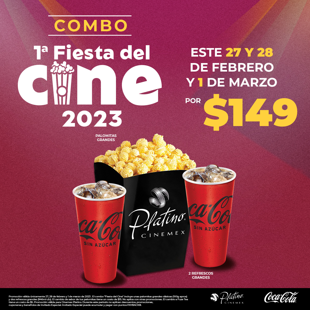 Cinemex's tweet photo. Descubre los combos que tendremos para ti para que puedas festejar en Cinemex la #FiestaDelCine. https://t.co/bEwuEAPCFB