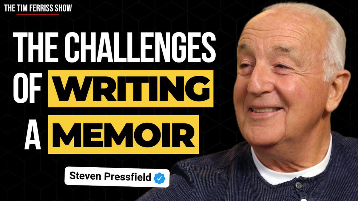 bjeaglefeather's tweet photo. How to Overcome the Challenges of Writing a Memoir | Steven Pressfield | The Tim Ferriss Show https://t.co/UrYXOgFjie | @tferriss #Writing #Memoir @SPressfield #StevenPressfield #GovernmentCheese #TheTimFerrissShow #TimFerriss #Podcast https://t.co/QlSuc59CWz