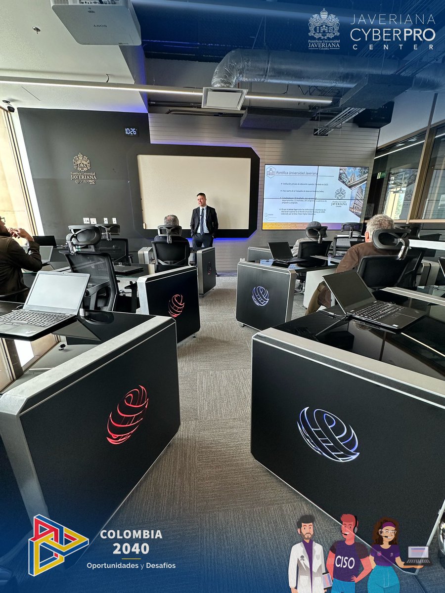 CyberPro_Center's tweet photo. Estamos presentes en #Colombia2040 un espacio de diálogo en donde hay diálogo de algunos de los principales #retos que enfrenta el país, con ejes temáticos de #infraestructura, #sostenibilidad, #TransformacionDigital entre otros
@RegresaPUJ 
@pujingenieria https://t.co/RAvAJSRtz4