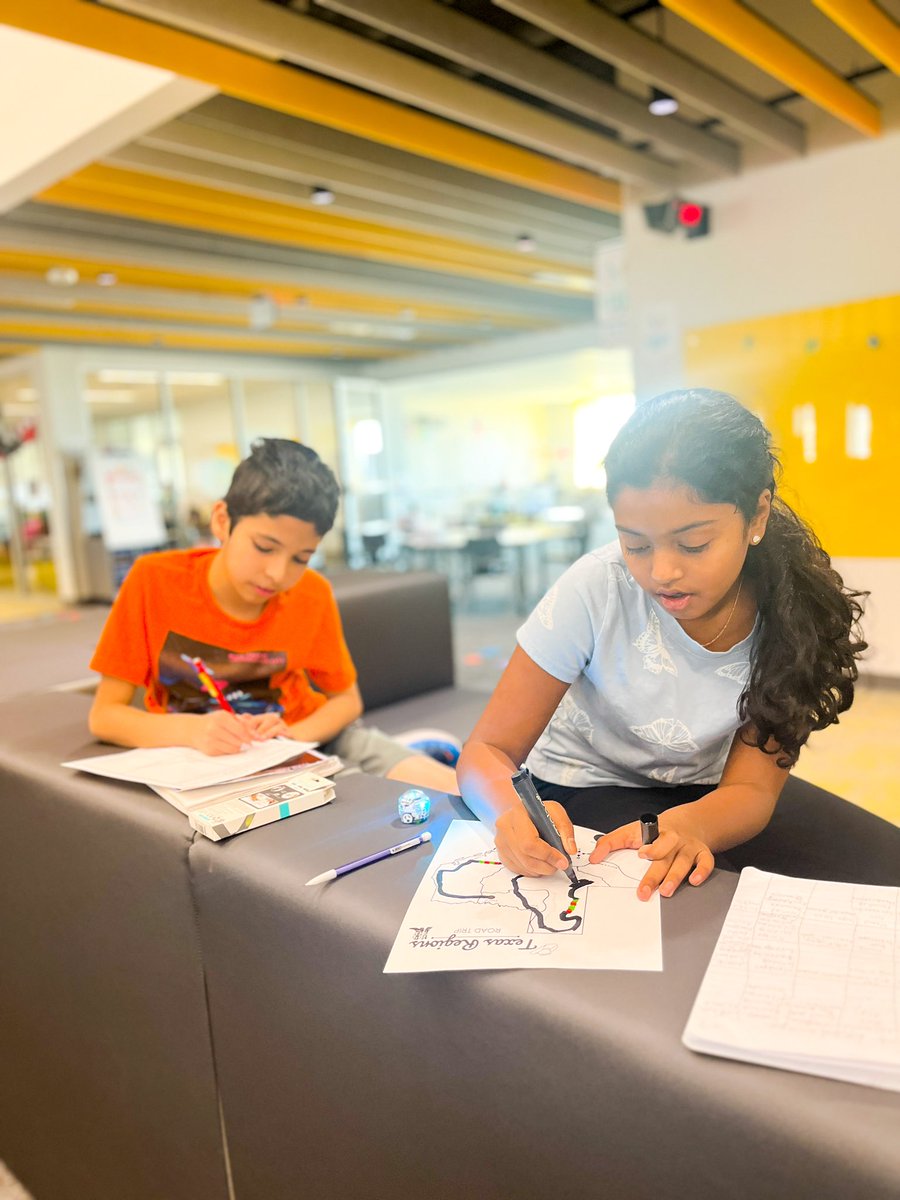 Road Trip through the Regions of Texas? Sign us up! These 4th-graders can tell you all about the landforms, climate, vegetation, &amp; natural resources in our state! &amp; they are coding masters - inputs, outputs, and algorithms are second nature here at Minett! #theminettconnection 🤠