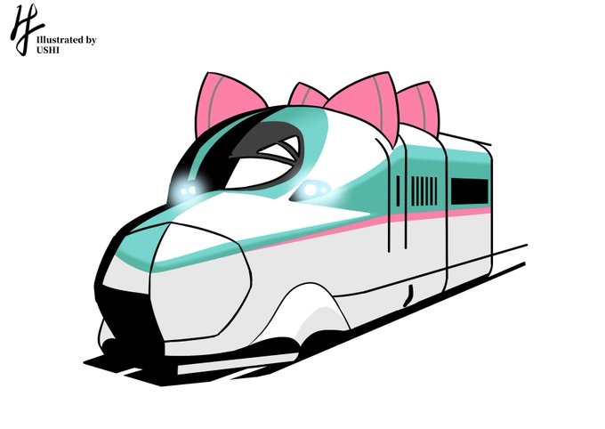 これは背景用に描いたE5系9000番台。 