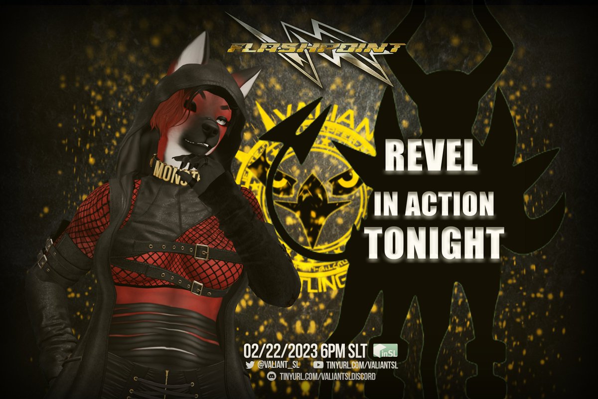Valiant_SL's tweet photo. Time for our main event #ValiantArmy!
@TheDevilRevel made a threat to @strikira and whoever steps into the ring with her next. Tonight our final mystery opponent steps in to see how serious The Devil was! Who will come out our winner?!
Tonight at 6 PM SLT! Don't be late! https://t.co/fz36lFIMoC