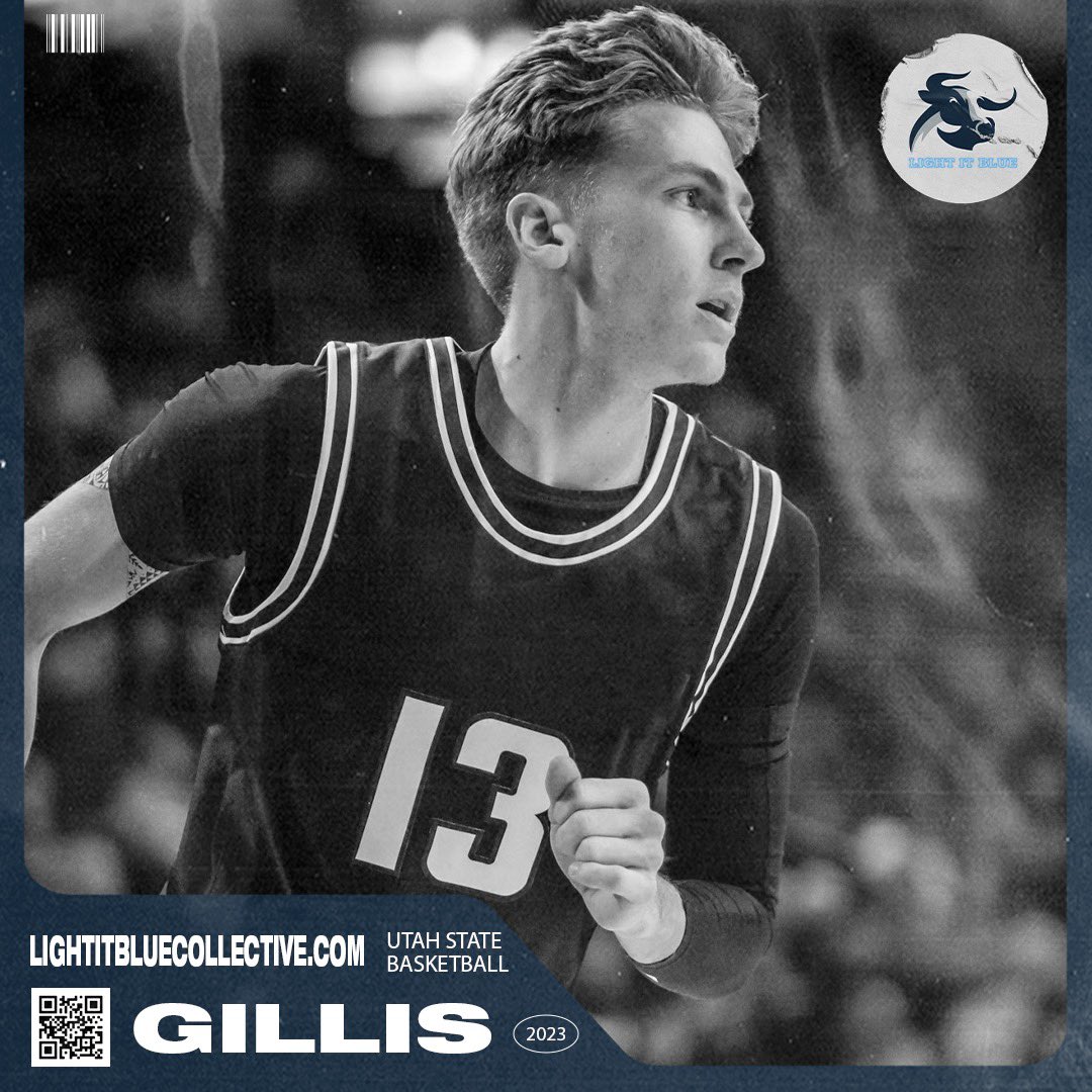 GillisConner's tweet image. Light It Blue is supporting Utah State Men’s Basketball and with your help, we can play like champions! Become a @lightitbluenil member today - USU’s Official NIL Collective - at lightitbluecollective.com/membership ‼️