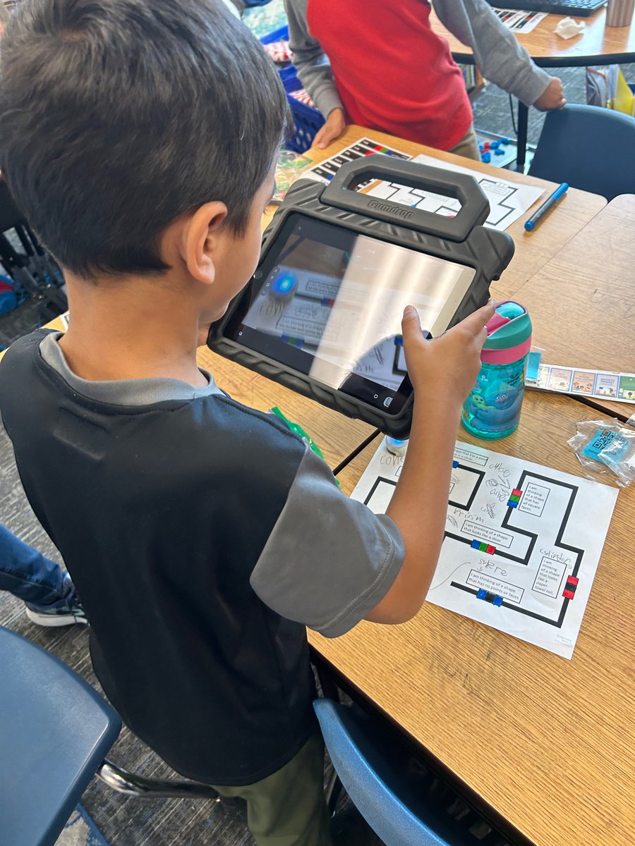 1stGradeMsKemp's tweet image. 🎓🤖 Students are flipping out over their justification skills using @MicrosoftFlip  and showing off that 3D shape knowledge!🤯 Using @Ozobot  to solve riddles and identify shapes, they&apos;re taking learning to the next level!🚀 #STEMeducation #futurereadylearner  #edtech