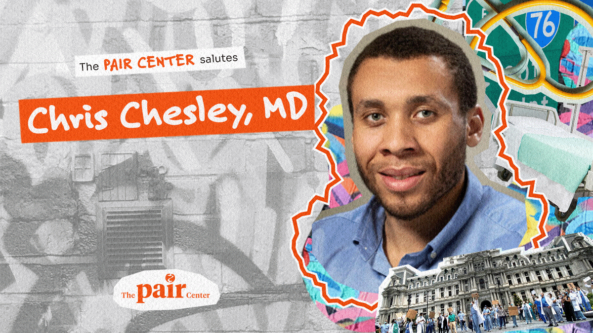 PAIR Center (@paircenter) on Twitter photo Saluting our own <a href="/ChesleyMd/">Christopher Chesley</a> for his research and continuing advocacy for health equity, especially, helping to lead the White Coats for Black Lives demonstration at Penn. According to <a href="/ScottHalpernMD/">Scott Halpern</a>, "Dr. Chesley represents the change our field needs." Saluting our own <a href="/ChesleyMd/">Christopher Chesley</a> for his research and continuing advocacy for health equity, especially, helping to lead the White Coats for Black Lives demonstration at Penn. According to <a href="/ScottHalpernMD/">Scott Halpern</a>, "Dr. Chesley represents the change our field needs."