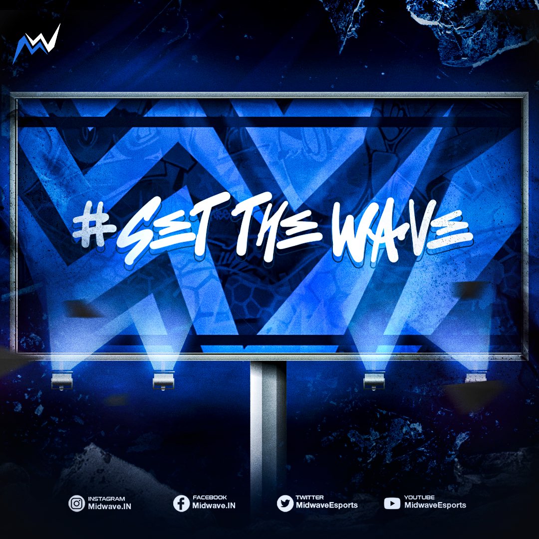 MidwaveEsports's tweet photo. Welcome the New Wave‼️🌊 
Keep rooting while we make the Spotlight stick onto us.

We are just getting started.
Tons of New Announcements are on their way for the Unveiling!

#Midwave #MidwaveEsports #SetTheWave #esports #southaisa #midwaveesports #esportsgaming #esportsarena https://t.co/y5is2VyWEI