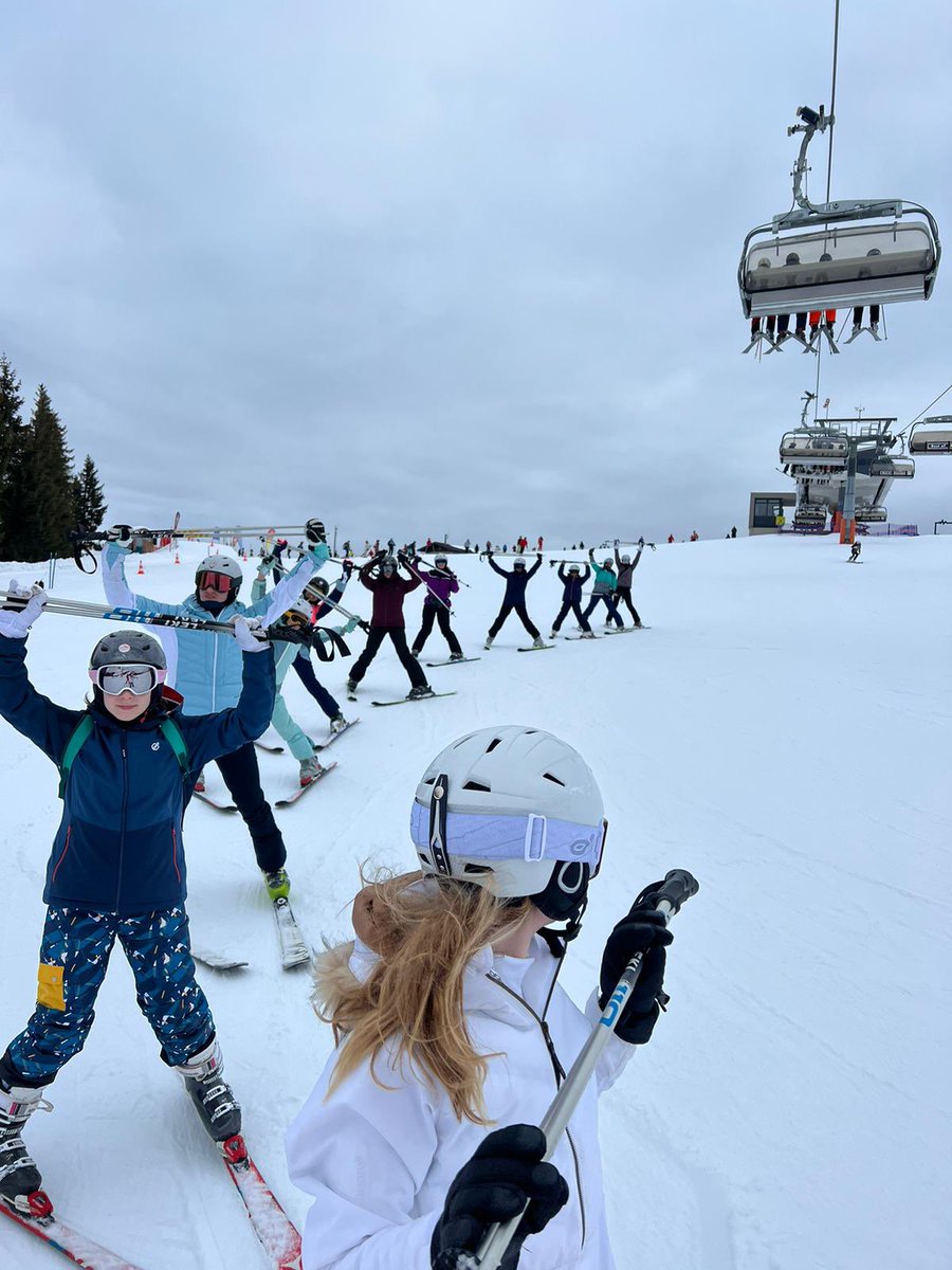 Last day of skiing today :( let the race begin! #NGHSSkiTrip2023