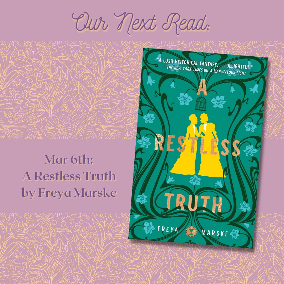 HiddenBookcase's tweet photo. In March, we're reading #sequels at #TheHiddenBookcase! Our first read is #ARestlessTruth by @freyamarske, sequel to #AMarvellousLight and second book in #TheLastBindingTrilogy! https://t.co/eBgSUBZG6L