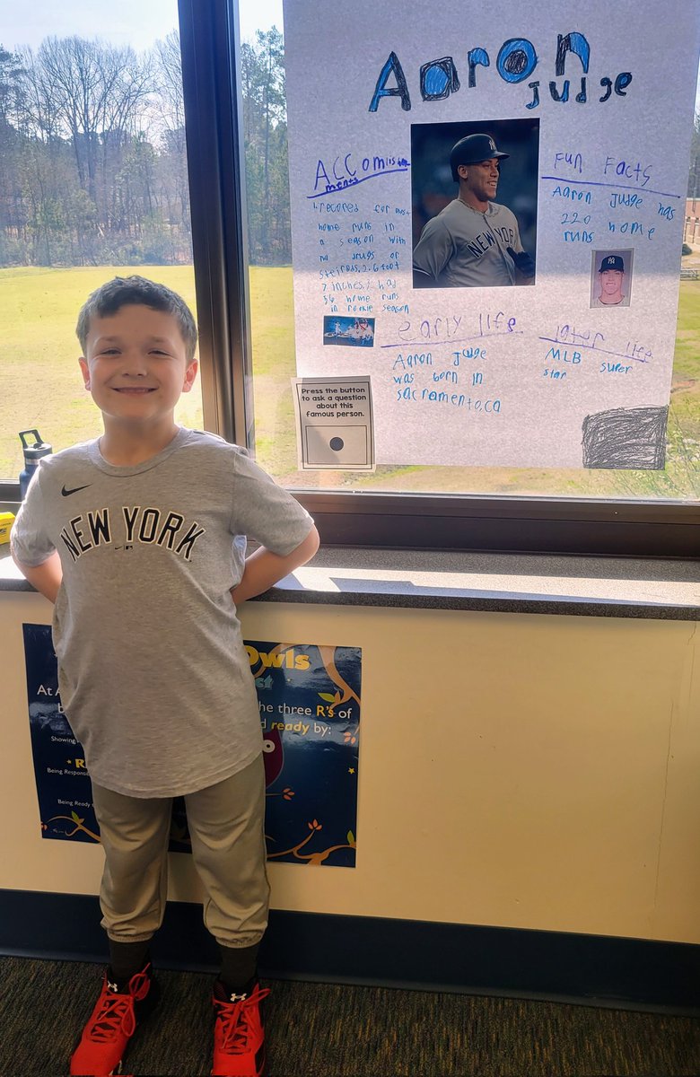 I love when I can put my mom 🎩 on and see my little man play <a href="/TheJudge44/">Aaron Judge</a> for his wax museum! He's been so motivated to read about and research baseball history lately!