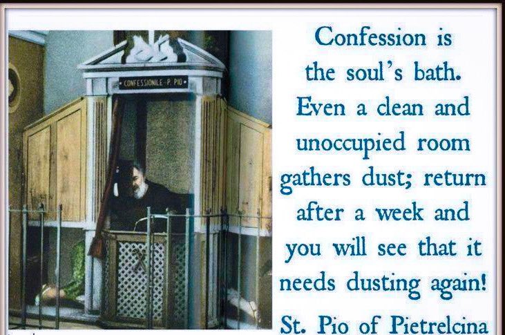 HolyTrinity1970's tweet photo. 💯 Receive the Sacrament of Reconciliation as often as needed, not just during Lent, but always. 

St.Padre Pio, ora pro nobis! 

#Penance #Confession #Paenitentiam #Confessio #Catholicus #TradCat #Lent https://t.co/1iuiVKKBb4