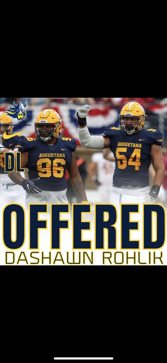DashawnRohlik's tweet photo. After a great call with @coachscholten and @CoachOJ_ I am blessed to receive my first offer from Augustana!! @GoAugie https://t.co/hzjf2rtjSc
