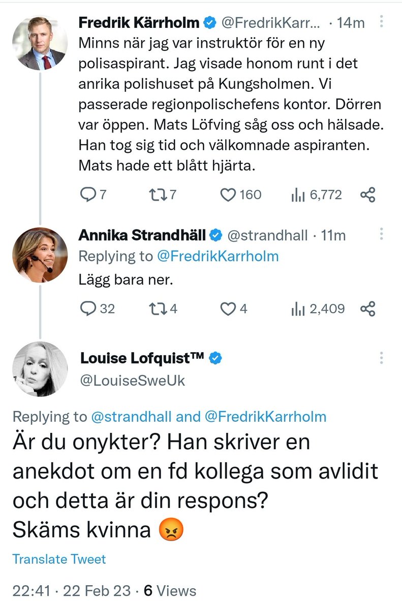 Att detta fruntimmer varit minister är skamligt, vidrigt ålahuve är vad hon är.
Smaklöst.