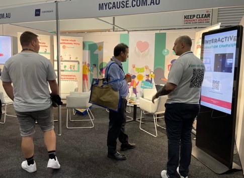 Hello from Booth 20 at #FIAConf2023! Look forward to connecting - this year you could win a $6000 Interactive Donation Campaign, too. Scan QR at our booth to be in the running. <a href="/FundInstituteAu/">FIA</a>